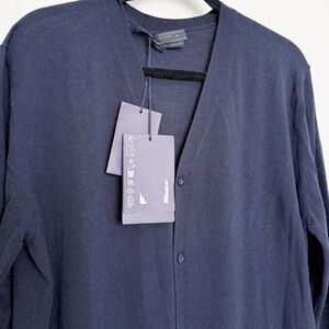 Prada Men's 100% Wool Button Down Cardigan Sweater 54 NWT